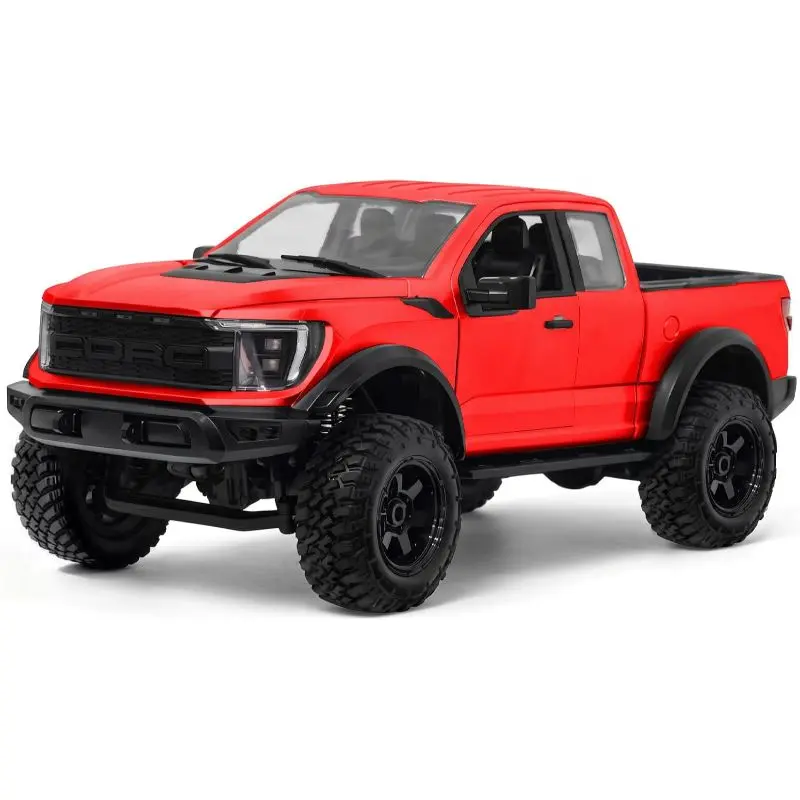 1/12 Scale 4WD Off-Road RC Crawler Truck - Hobby Grade RTR Battery-Powered Remote Control Car for Adults, 2-Speed Transmission, LED Lighting, Metal Gears, High-Torque 380 Motor, Charging Function, Detailed Hood, Opening Doors, Realistic Hard-Body, Led Lig