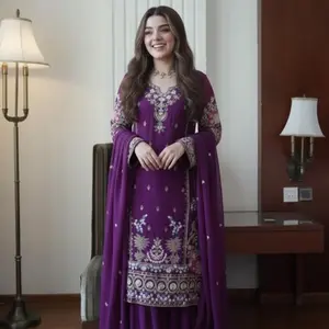 3 piece party wear suit