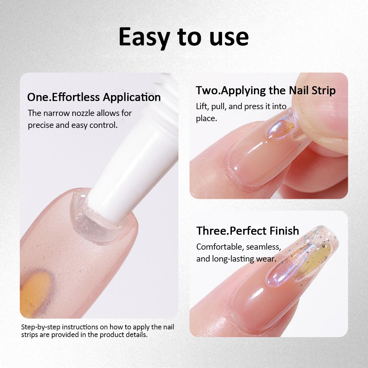 SOLWINK 10g LightFree 5Sec Nail Glue - No Lamp Needed Crystal Clear Jelly Gel