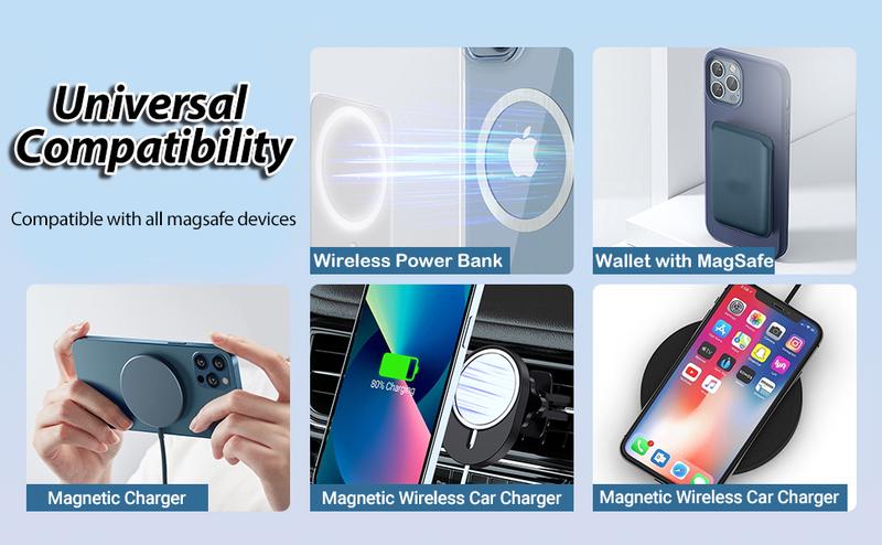 4-Pack Ultra-Thin Metal Rings – 0.4mm Magnetic Stickers for iPhone 12-16, Galaxy S24/S23/S22, Wallets, Grips & Car Mounts