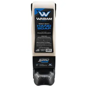 Wabam Heavy-Duty Hand Soap Dispenser Kit 120 oz Removes Grease Oil Ink & Grime for Effective Cleaning