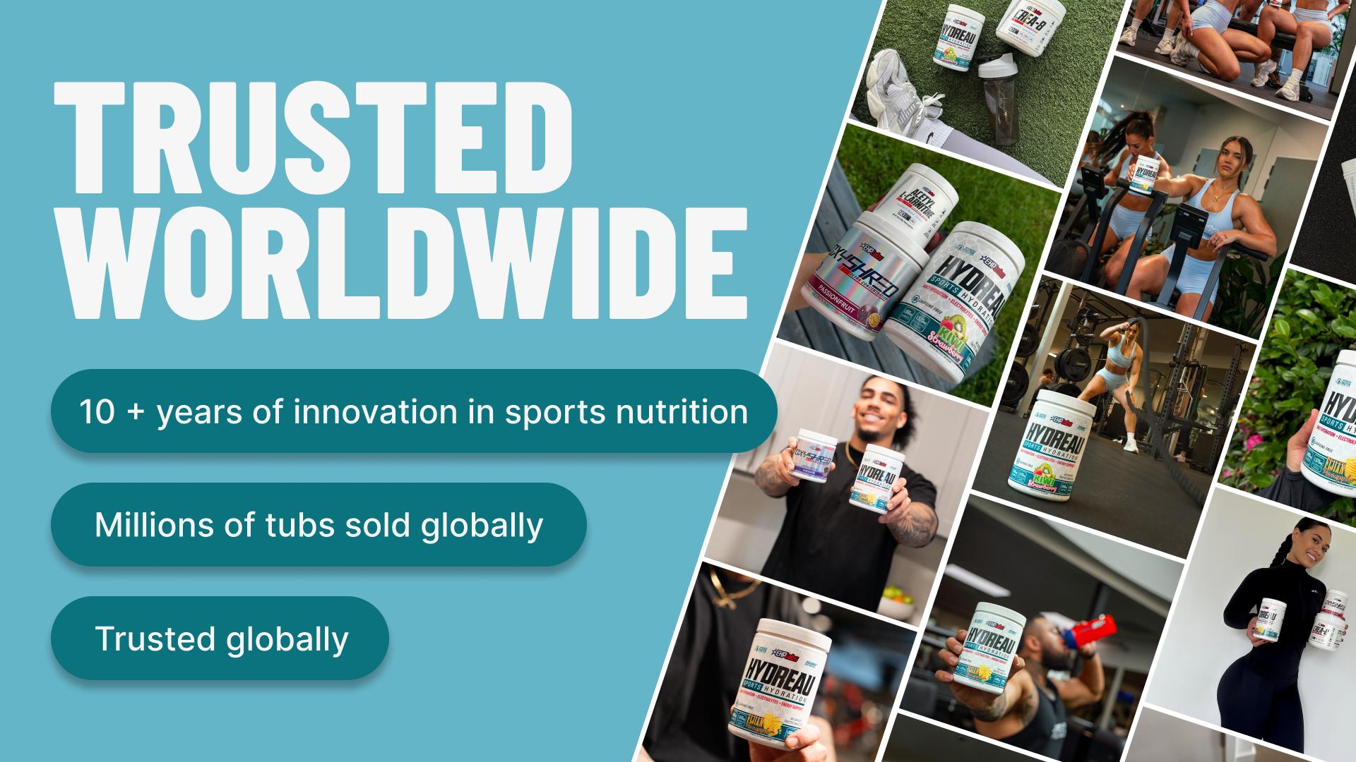 Summer Gear Up x Hydreau Sports Hydration | 40 Serves | Electrolytes & Coconut Water | Magnesium Recovery Blend | Natural Energy Drink Mix
