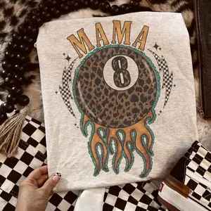 Leopard & Stones Mama Flamin’ 8 Ball shirt, vintage crewneck sweatshirts, western outfit women, cowgirl outfits, western clothing stuff tops, country concert outfits, western style clothes