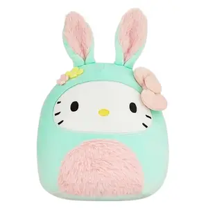Squishmallows Sanrio Easter 8" Hello Kitty Easter Bunny Plush Toy