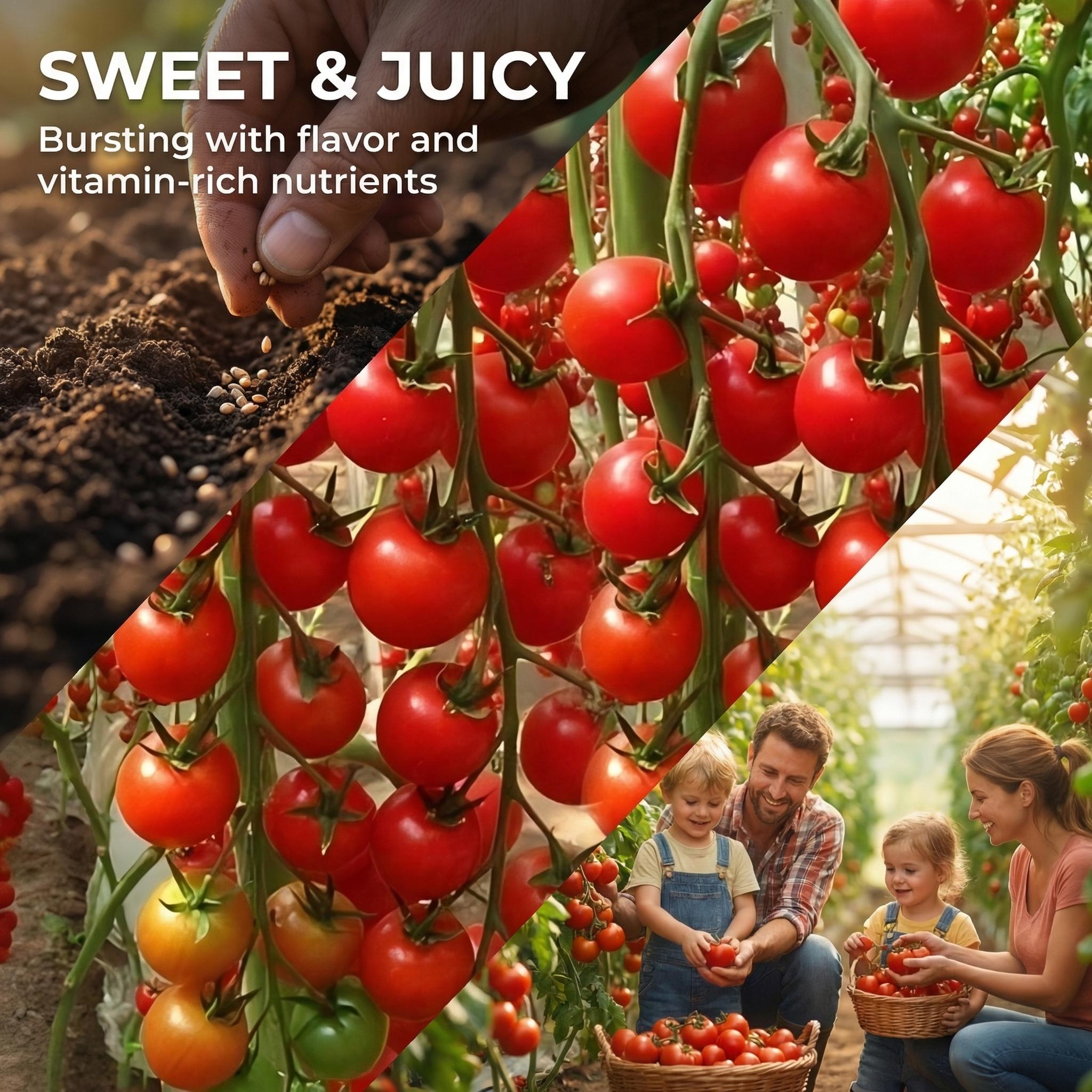 Waterfall tomato seeds, suitable for garden planting. These tomato seeds are suitable for potted, hanging basket, or ground planting, both indoors and outdoors. They are non-GMO vegetable seeds, suitable for home gardens, balconies, and backyards.