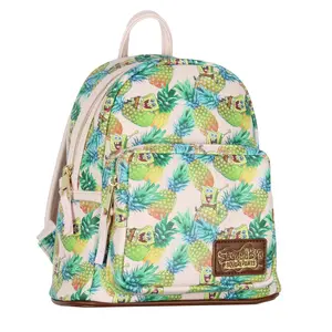 Nickelodeon SpongeBob SquarePants Cartoon Pineapple Tossed Print Mini Backpack 10"