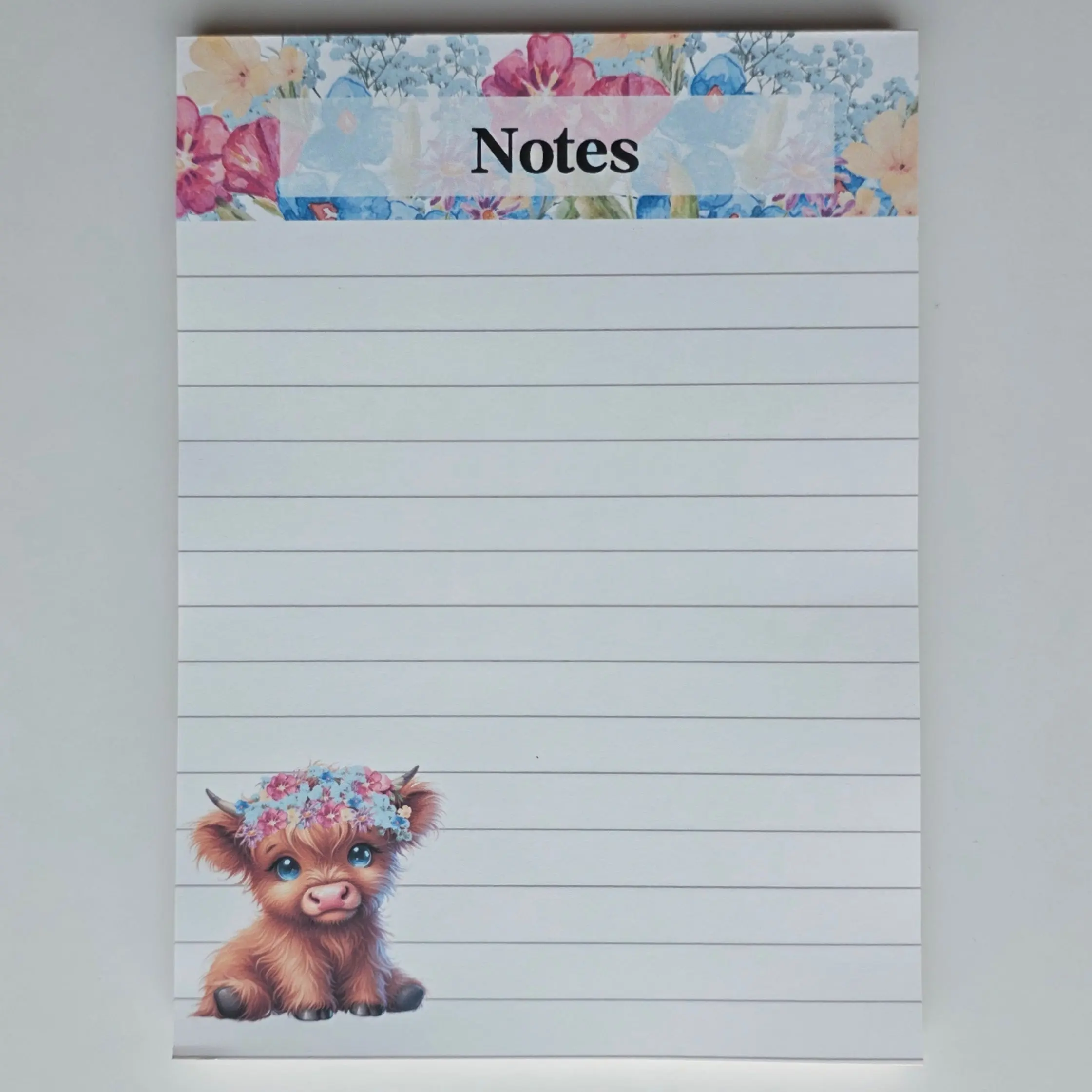Highland Cow Notepad