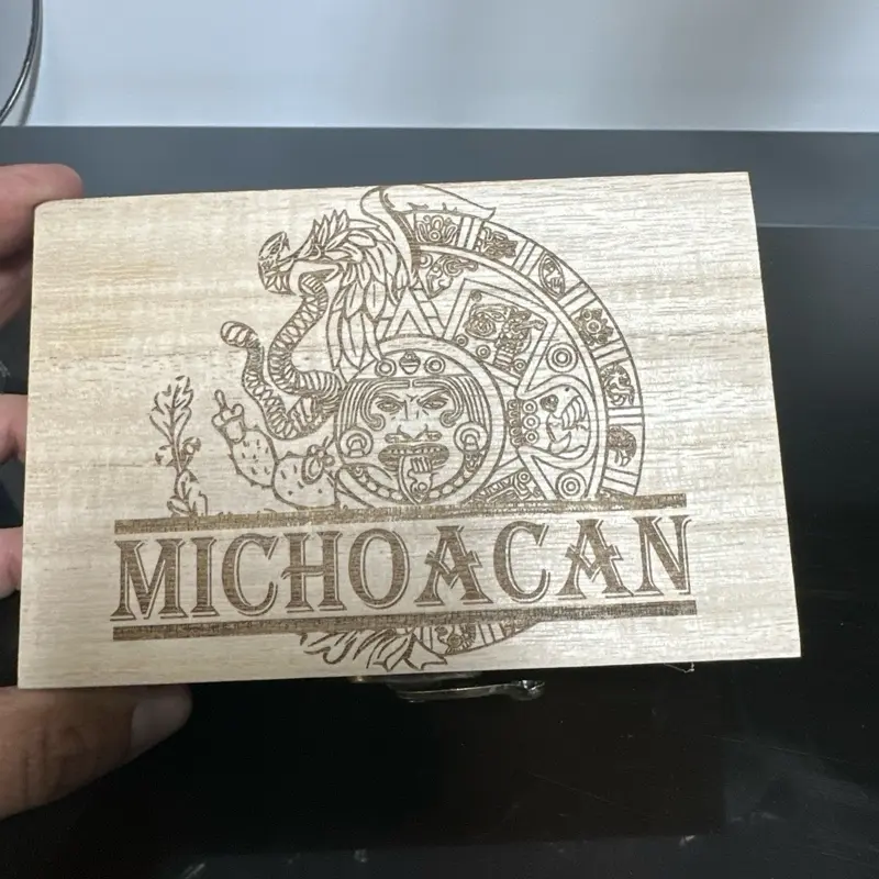 Mexican Aztec Michoacán Custom Engraved Shot Glass Set Durable Glass Drinkware in Wooden Box Unique Father's Day Gift Ideas for Boss Dad Stylish Personalized Gift