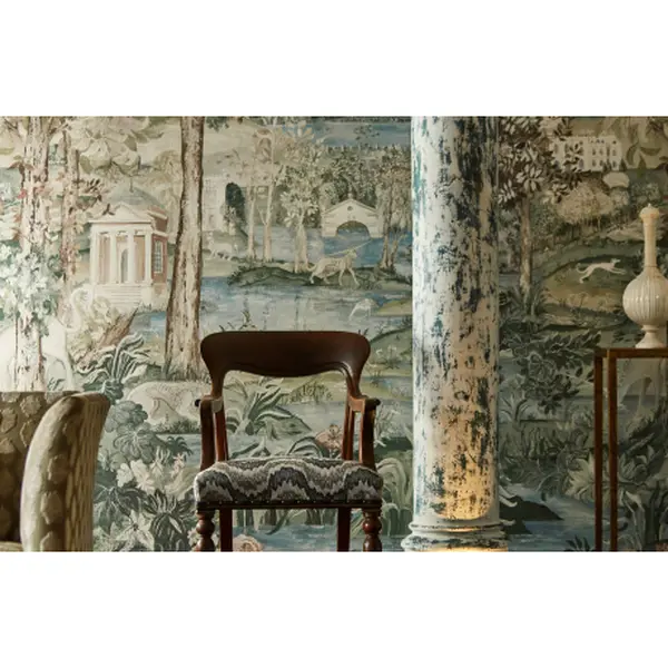 Eleonora Guv08002 - Celadon/Cream wallcovering | Zoffany