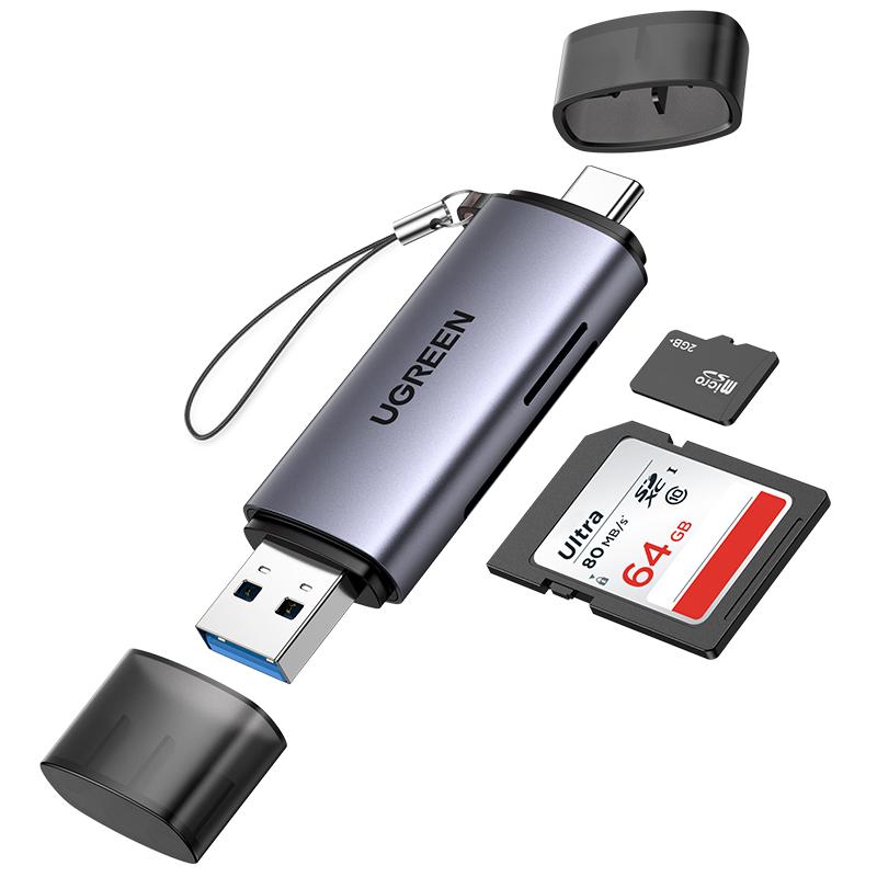 UGREEN SD Card Reader, USB C USB 3.0 Micro SD Card Reader for SD SDHC SDXC MicroSD Compatible with iPhone 17 16 15 Pro Max Samsung Android Computer PC-TikTokShopBlackFriday ,TikTokShopHolidayHaul