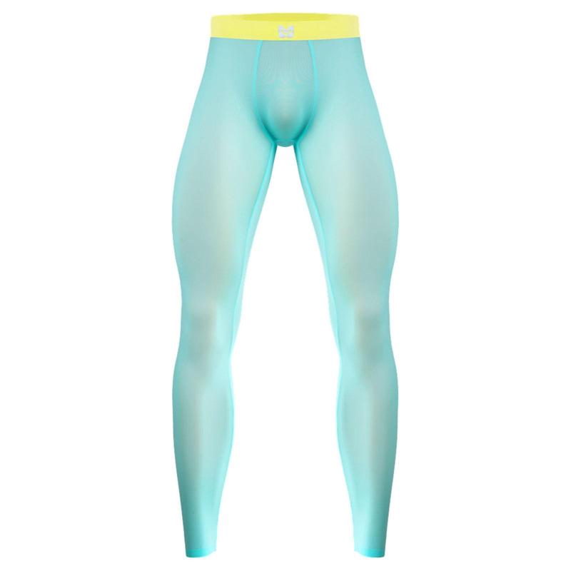 Ice Silk Yoga Pants Thin Mens Cooling Breathable Sports Tight Pants Basketball Training Athleisure Pants Outfit Men