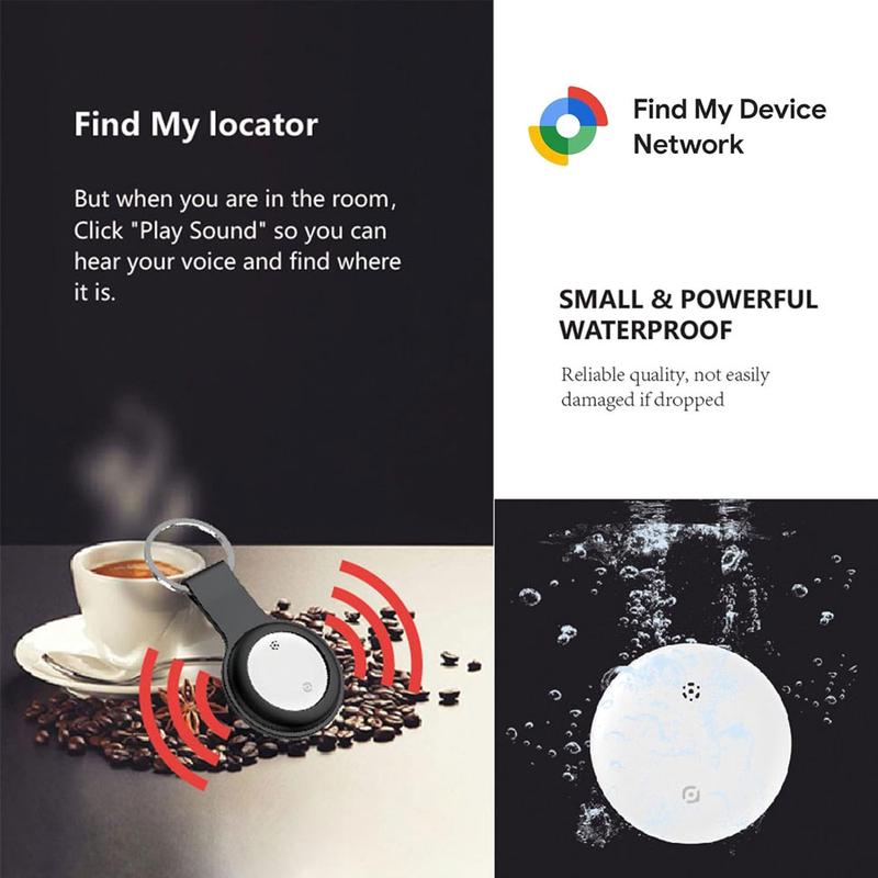 2026 Upgraded GPS Tracker For Dual-system version Compatible Android Google /iPhone “Apple Find My”GPS Tracker Device, IP66 Waterproof, Global GPS Item finder Locator for iPad iPhone Android Smartphone Keys/Wallet/Luggage/Car/Children IOS Google Locator