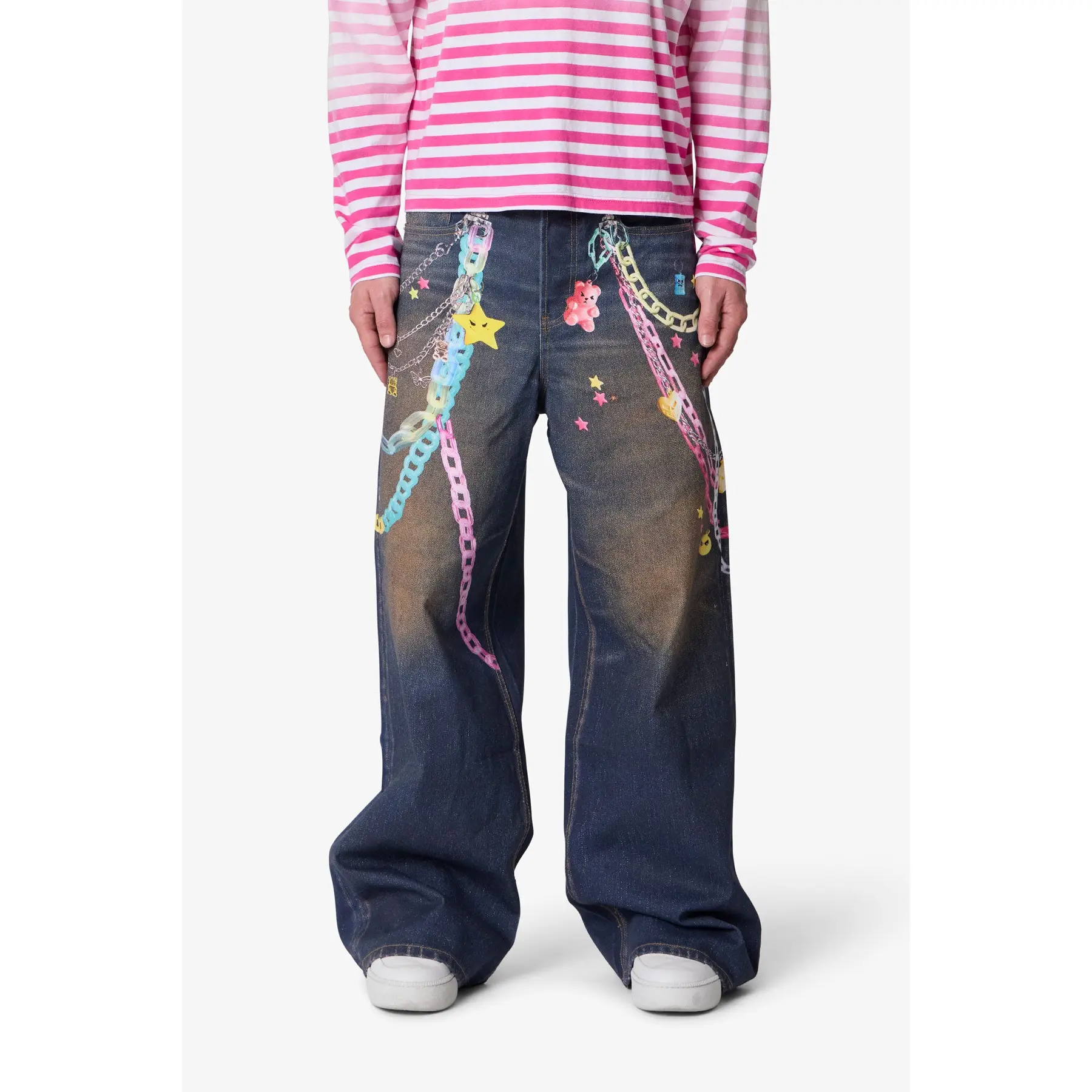 paint splatter mnml jeans - TikTok Shop