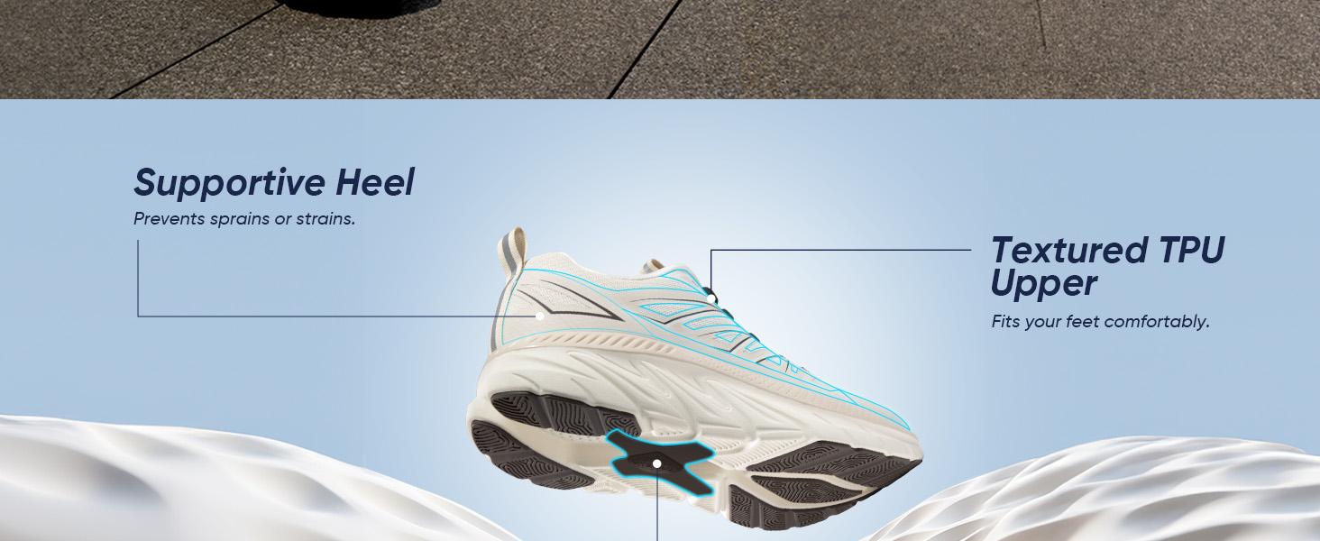 NORTIV 8 [ActiveSwift] Women's Walking Shoes Running Comfortable Tennis Breathable Non Slip Athletic Gym Workout Cross Training Sneakers Morning Jogging Reflection Padded Insole Commuting