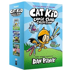 The Cat Kid Comic Club Collection: From the Creator of Dog Man (Cat Kid Comic Club #1-3 Boxed Set) Hardcover – November 29, 2022