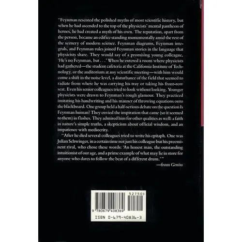 USED Book - Genius: The Life and Science of Richard Feynman by James Gleick (Hardcover) - english