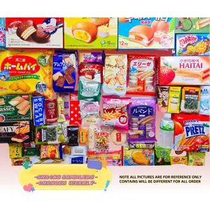 45 Piece Variety Asian Snack Box Japanese Korean Chinese Fun Asian Treats Assorted Snacks Sampler
