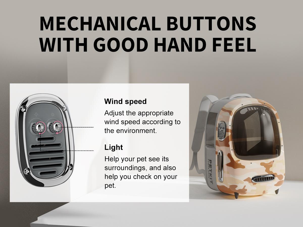 PETKIT BREEZY 2 Cat Backpack Carrier, Airline-Approved Smart Pet Backpack Carrier with Inbuilt Fan & Light, Detachable Bubble for Small Dogs and Cats, for Travel, Hiking, Walking & Outdoor, Suitable for small and medium cats