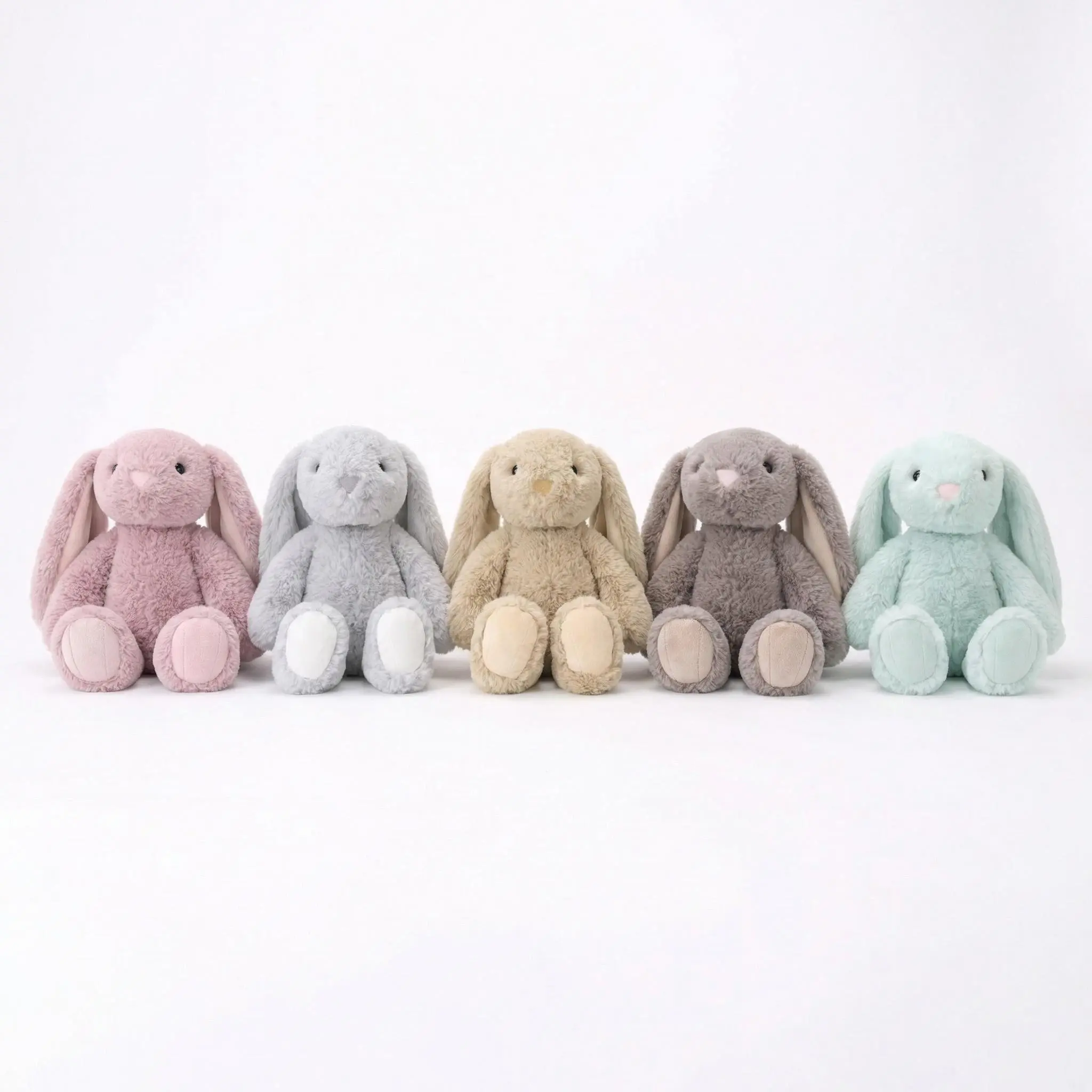 Easter Gift Plush Bunny - 14.2'' Ultra-Soft Fluffy Stuffed Rabbit, Eco-Friendly Cotton Fill, Machine Washable, Cozy Hug Companion for Kids Teens Adults, Premium Quality Velvety Smooth Plushie, Ideal Gift for Birthdays