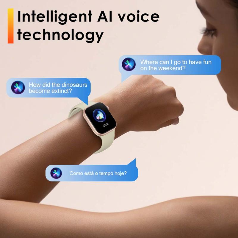 PINTEEK Smartwatch A10PRO/AM08 IP68 Waterproof AMOLED Display ChatGPT Bluetooth Calling 150+ Sports Modes Heart Rate SpO2 Sleep Monitoring Unisex Gift for Man