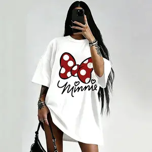 Mimnie Summer T Shirt Women Man Short Sleeve Tee Casual Top Graphic Print Cartoon Print Y2k Clothes 2026, Magic Kingdom