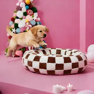 Warm & Cozy Donut Bed – A comfortable experience designed for cats and dogs of all sizes. Available in multiple sizes, made of polyester — a soft, cloud-like bed with calming benefits.