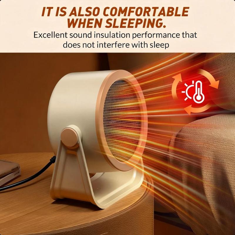 BougeRV Heater Outdoor & Desktop Portable Heater—— 2025 New Hot Air Blower Mini Radiator Energy Efficient Winter Warmer Warmth Convenience Compact Design Low Energy Consumption Plug-in type, requires power outlet to use