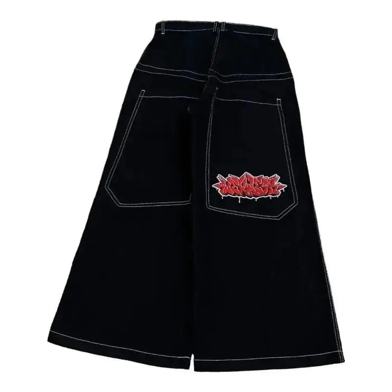 Y2KBaggyJeansVintageEmbroideredHighQualityJeansMenWomenHipHopHarajukuGothFashionStreetwearCasualWideLegJeans