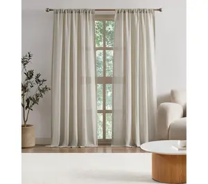 Brooklyn Loom Flax Linen 50x84 Window Curtain Brooklyn Loom Flax Linen 50x84 Window Curtain
