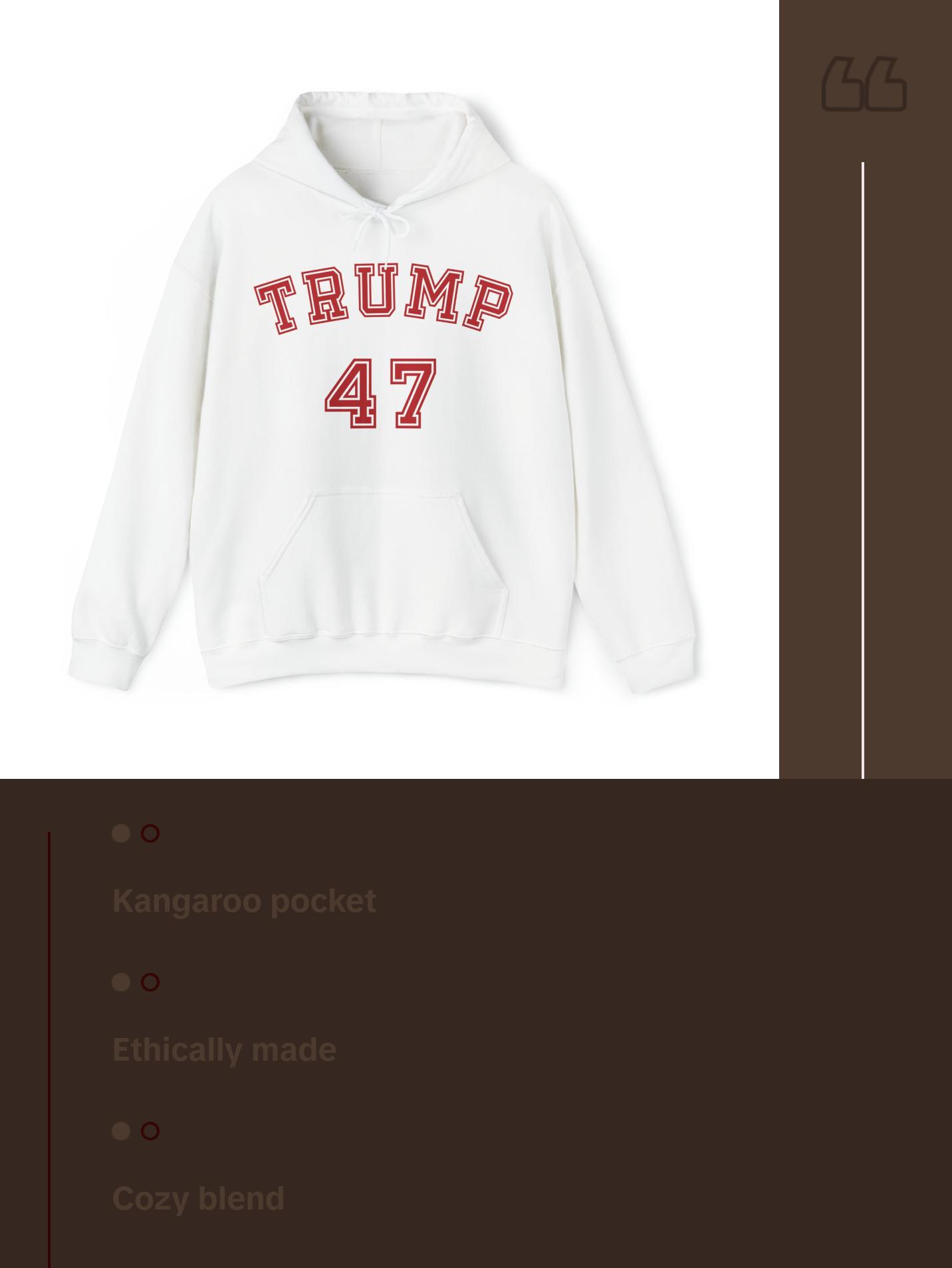 Hoodies, trump 47 hoodie, patriotic hoodies, vote for trump hoodie, MAGA hoodie