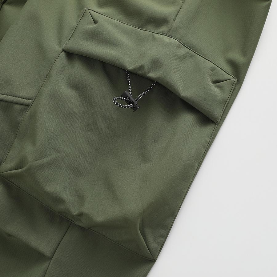 Men's Waterproof Cargo Hiking Pants, Elastic Waist Drawstring Wide Leg Tactical Trousers, Lightweight Windproof Outdoor Work Pants for Young Men Camping Travel Daily Street Wear durable training pant autumn