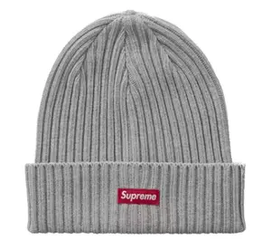 Supreme Overdyed Beanie SS26 Heather Grey