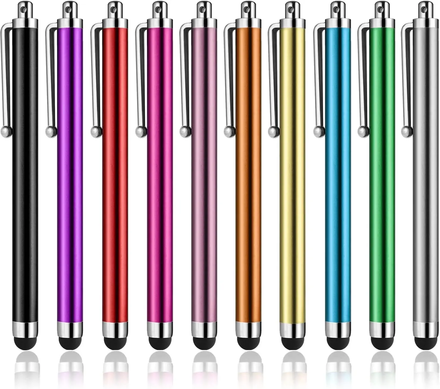 10 Pack Stylus Pens for Touch Screens, High Precision Universal for iPad iPhone Tablets Samsung Galaxy All Capacitive Touch Screens