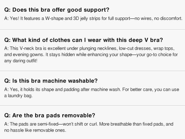 Popilush Seamless Wireless Jelly Bra Leopard Print - Adjustable Strapless Sexy V-neck Molded Cup, Ultra Comfort & Strong Support Women Popilush Seamless Wireless Jelly Bra Leopard Print - Adjustable Strapless Sexy V-neck Molded Cup, Ultra Comfort & Strong Support Women