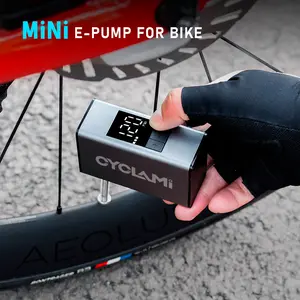 CYCLAMI A3 Max Portable Rechargeable Electric Bike Pump, Digital 150 PSI Tire Pressure Inflator, Road & Mountain Bike Accessories