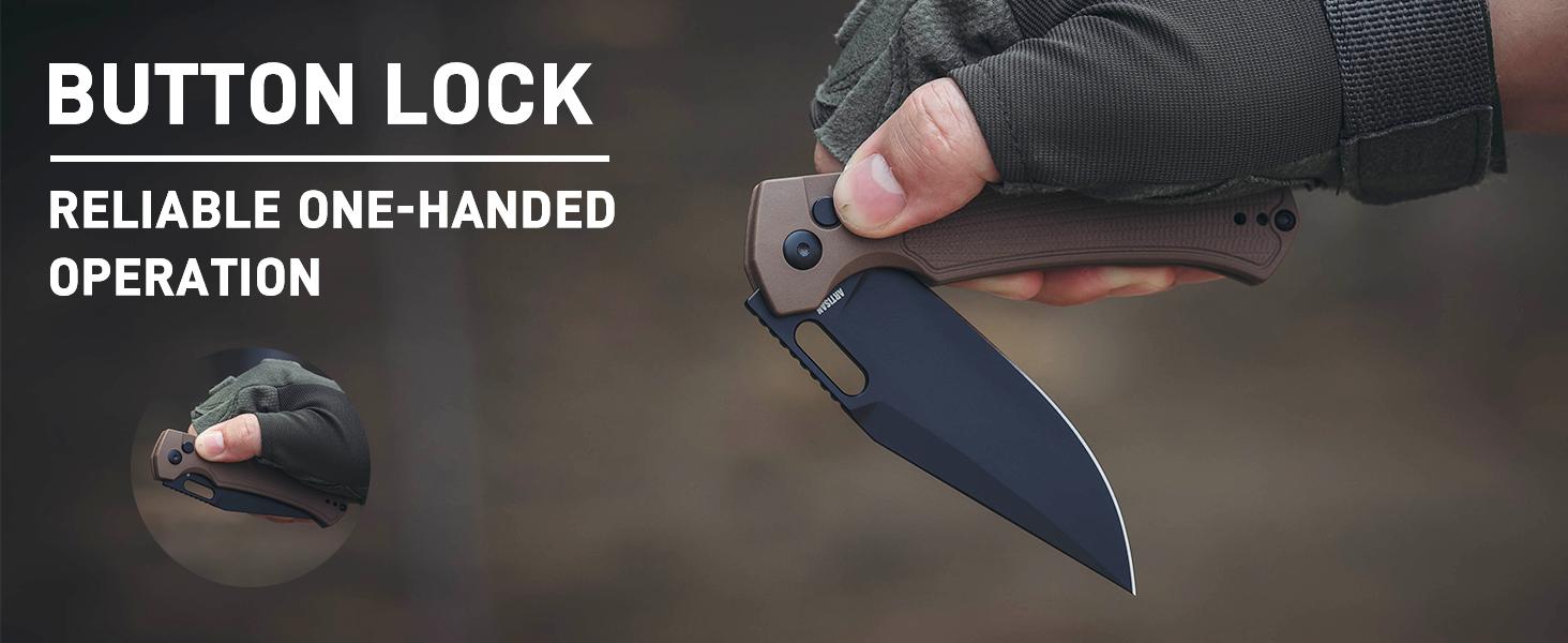 Artisan Cutlery Revel Folding Pocket EDC Knife AR-RPM9 Blade FRN Handle Outdoor Knives for Camping, Hunting and Survival Gear Emergency Survival Gear