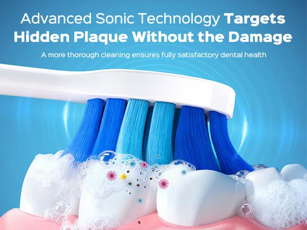 COSLUS Sonic Rechargeable Electric Toothbrush for Adults & Couple: IPX7 Waterproof, 3 Intensities & 5 Modes with 2 Head Types for Gentle/Daily Care - Ideal for Home, Travel & Personalized Oral Protection