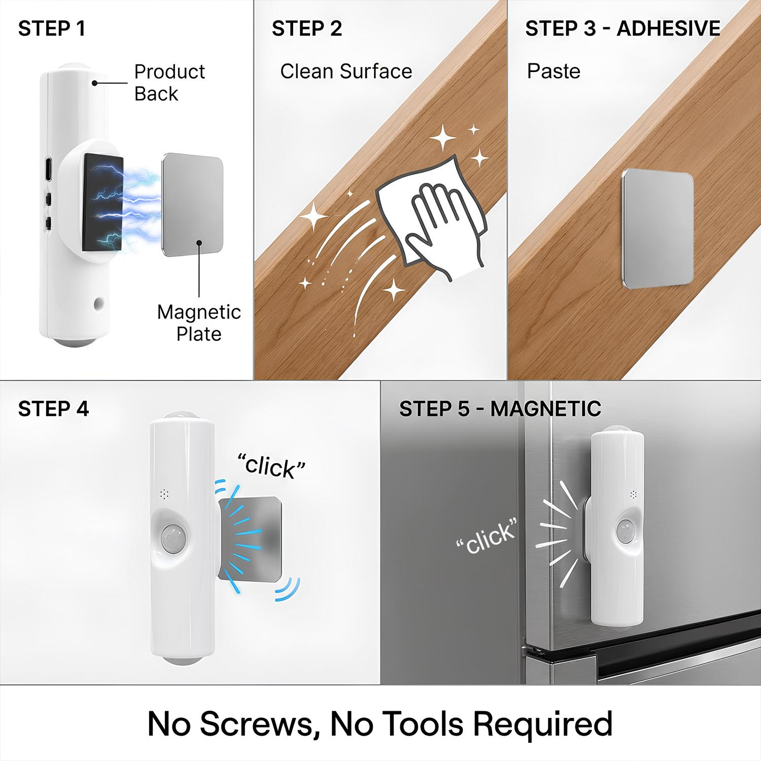 2Pcs Smart Rechargeable LED Night Light with Motion Sensor – RGB Gradient Ambient Lighting, Dimmable Wall Lamp, Magnetic & Stick-On Design, USB Convenient Charging, Long-Lasting Battery, Perfect for Halloween Decor, Bedroom, Stairs, Hallway & Entryway