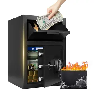 2.6 CUB Commercial Front-Drop Fireproof Safe, Money Safe Box with Anti-Fishing & Fireproof Bag for Home, Hotel Restaurant,Office, Jewelry, Documents (2.6 Cuft Drop Safe)