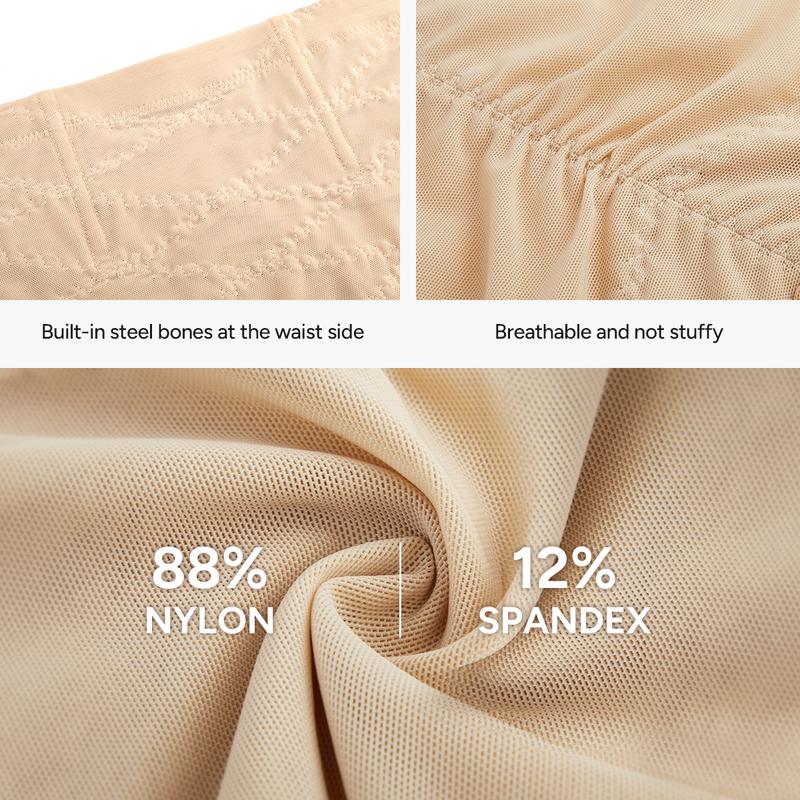 【Livestream Only】Nebility Women's Mesh Breathable Shapewear Underwear Shorts Comfort Womenswear High Stretch Girdle Hip Lift Compression Minimalist Basic