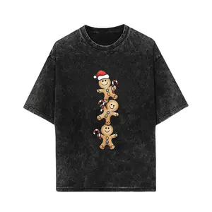 Stacked Christmas Gingerbread Men T-Shirt | Holiday Cute Apparel