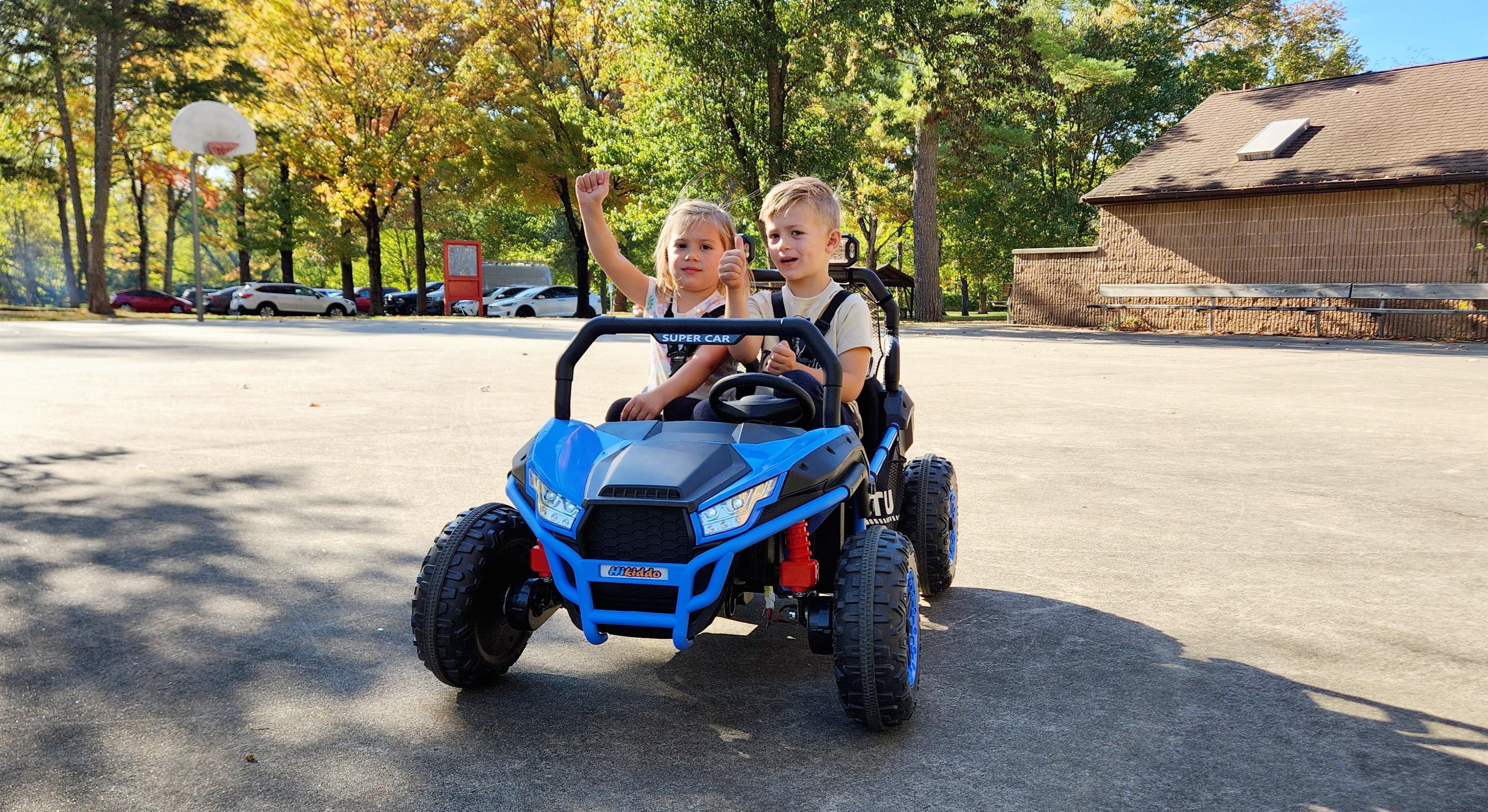 24V/12V Kids UTV, 4WD 2 Seater Ride-on Toy Electric Car for Big Kids with Remote Control