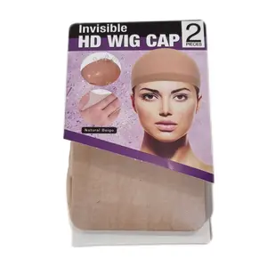 1 Pack 2 Pcs Skinlike HD Wig Caps Invisible Breathable Stretchy Wig Cap
