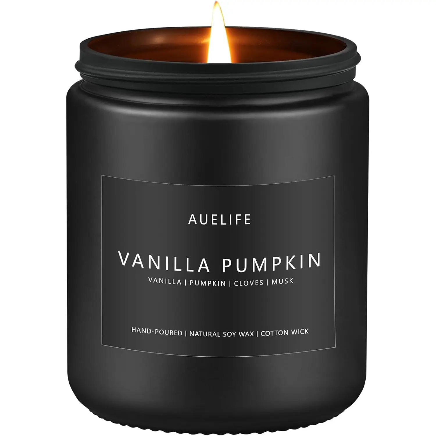 Fall Candle, Vanilla Pumpkin Scented for Home, Soy Wax | Autumn Aromatherapy Candle; 50-Hour Burn; Fall Home Decor; Holiday Gift for Women Men Auelife