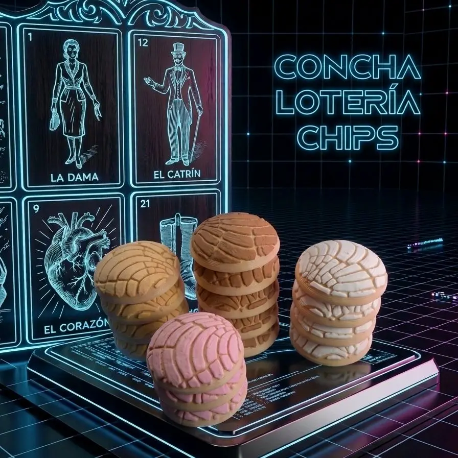 3d printed Lotería Game Concha Chips (no magnets), Lotería Game Tokens