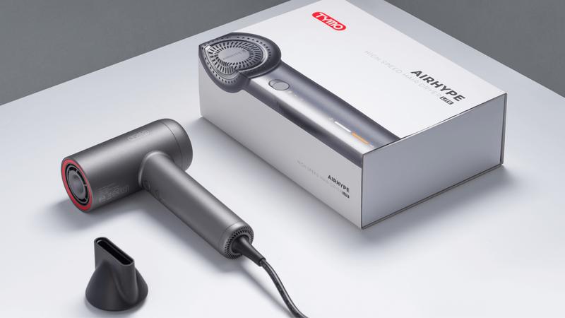 TYMO AIRHYPE LITE - SILVER High Speed Hair Dryer diffuser curly