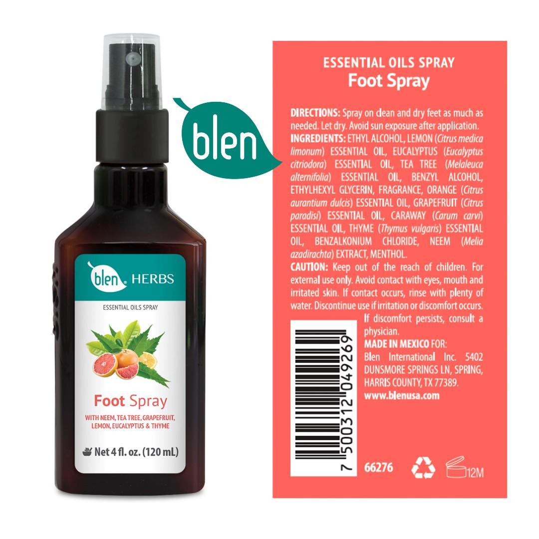 Blen USA Foot Spray, athlete's foot, nail fungs, dry feet