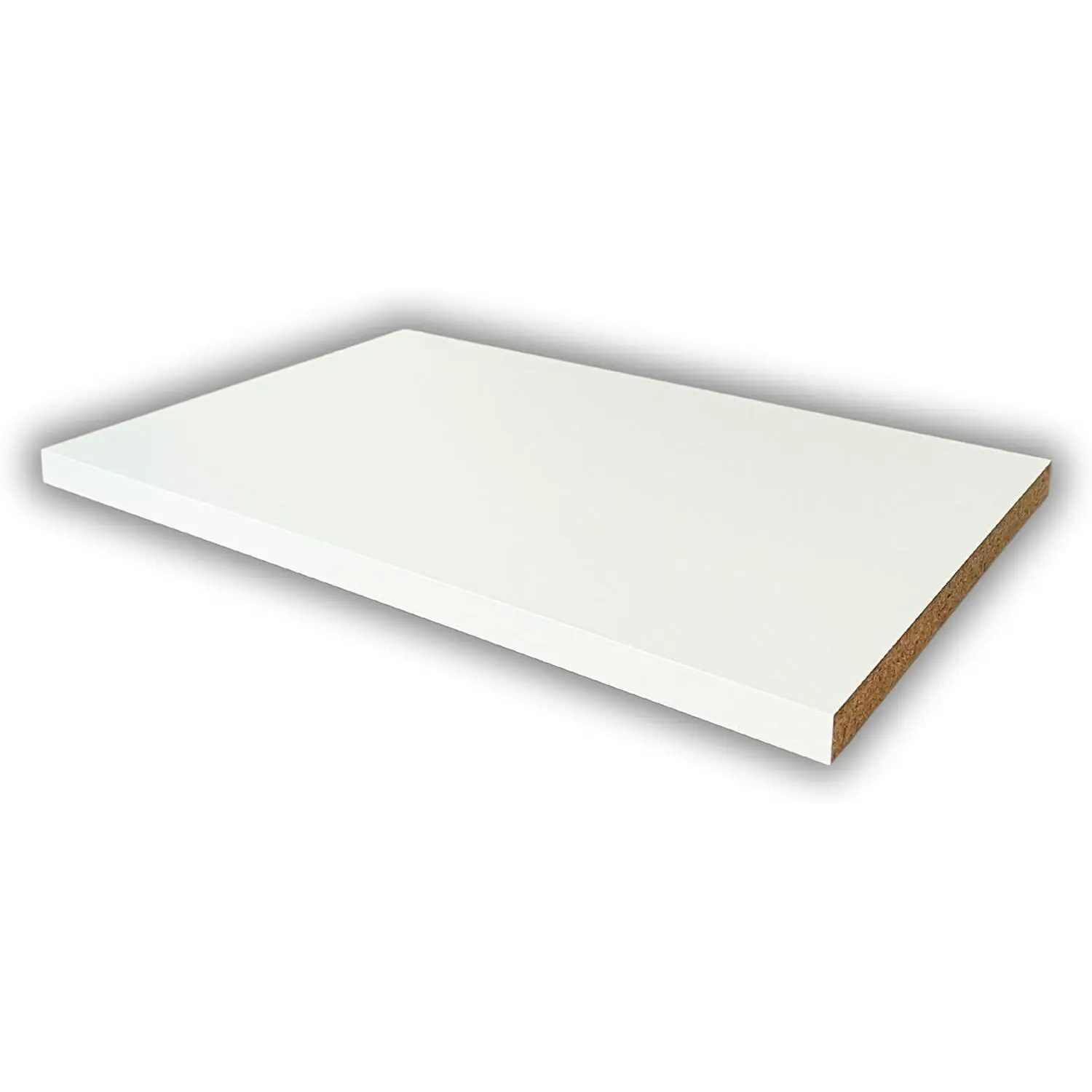 WHITE Cabinet Shelves 3/4" Thick – Custom Cut Melamine Shelving for Home & Office – Wooden Kitchen Shelves for Bedroom & Kitchen, Versatile Use