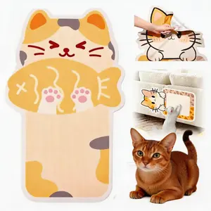 【Buy 1 Get Free Toy Mouse!】Wall Mounted Cat Scratcher Board Thickened Durable Furniture Protector for Cats Wall Sofa Cabinet Door Glass Use Cat Tree Tower with Free Toy Mouse Pet Supplies for Kittens wear anti-scratch deterrent