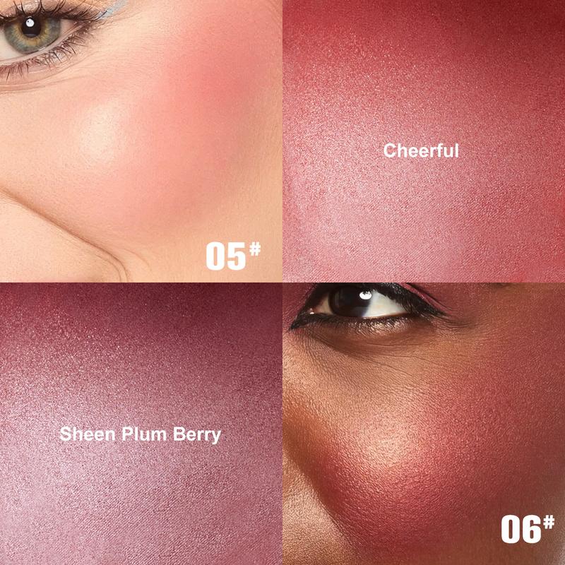 PHOFAY Soft Pinch Glitter Powder Blush | Radiant Glow Finish | Vegan Formula | Buildable Ultra-Blendable | All - Day Wear Cosmetic